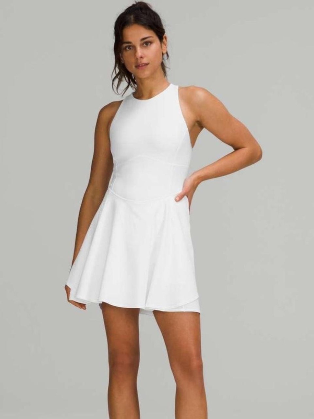 Lululemon white court crush dress